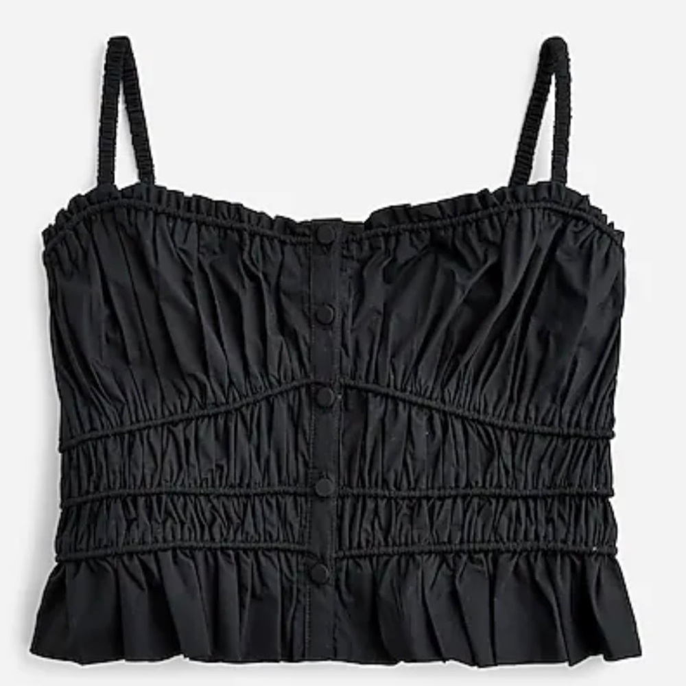 Black top with buttons